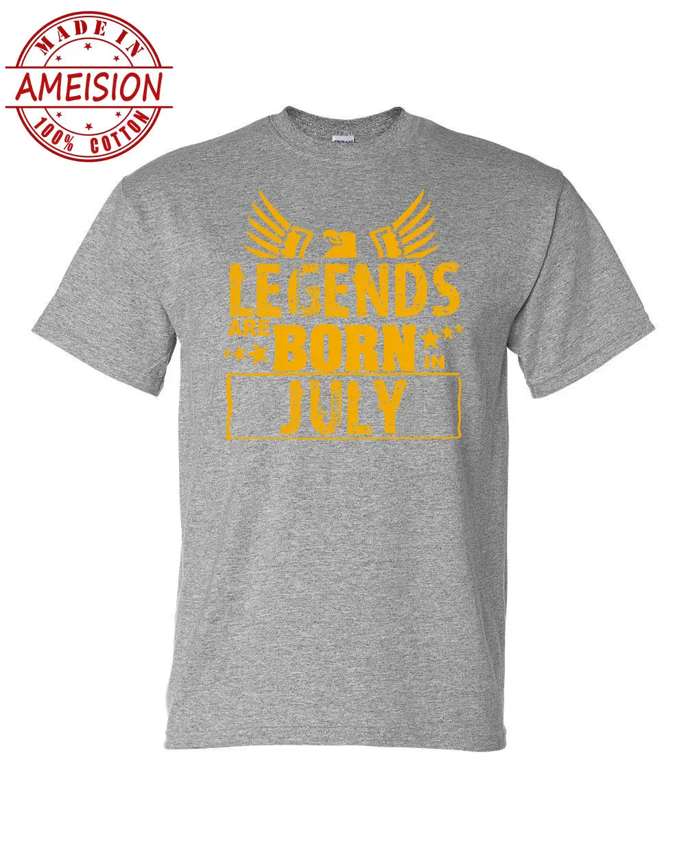 

New 2019 Hot Summer Casual T-Shirt Printing Harajuku Funny Rick Tee Shirts Legends Are Born In July T Shirts