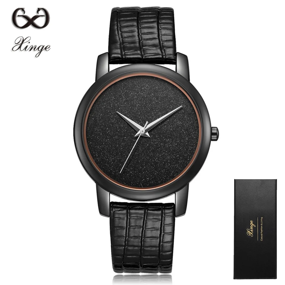 

Xinge Brand Leather Women Watches Luxury Dress Quartz Wristwatch Clock 30M Waterproof Casual Ladies Business Wrist Watches
