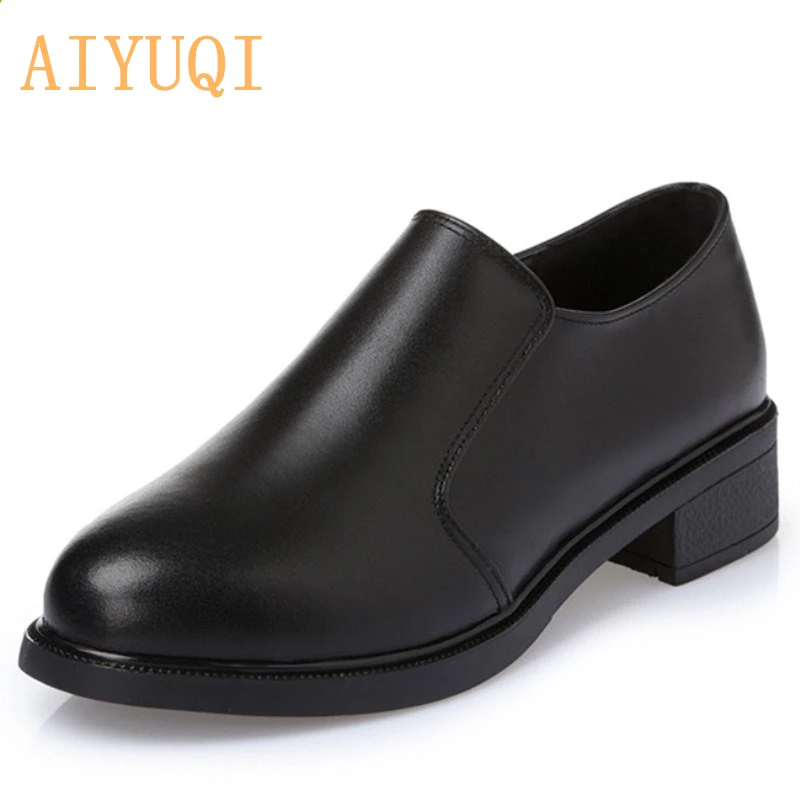 

Shoes women 2020 autumn genuine leather women shoes comfortable breathable leisure professional business dress ladies shoes 43