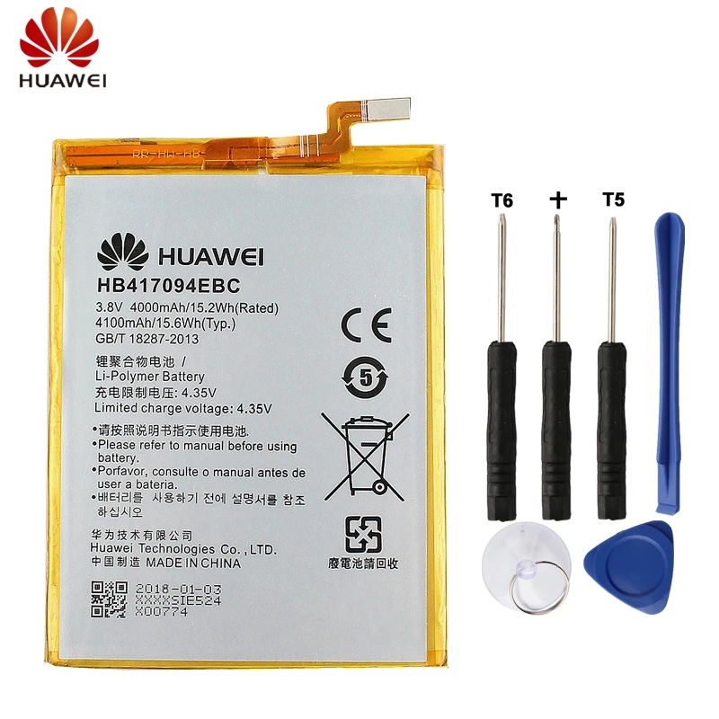 

HuaWei Original HB417094EBC Battery For Huawei Ascend Mate 7 MT7 TL00 CL00 TL10 UL00 Genuine Replacement Phone Battery 4100mAh