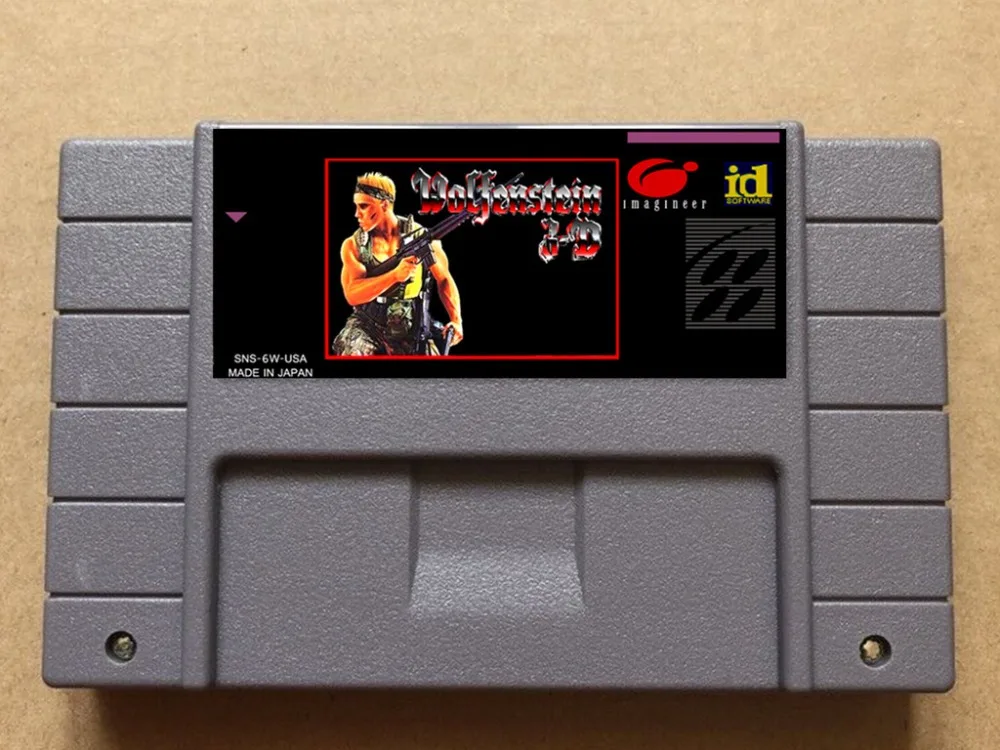 

wolfeinstein-3d USA -NTSC version 16 bit 46 pins video games !