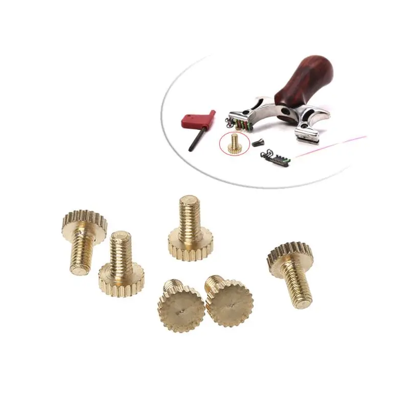

6pcs Clip Slingshot Screw Copper Fixing M3x6 Bolt Tactical Hunting Accessories