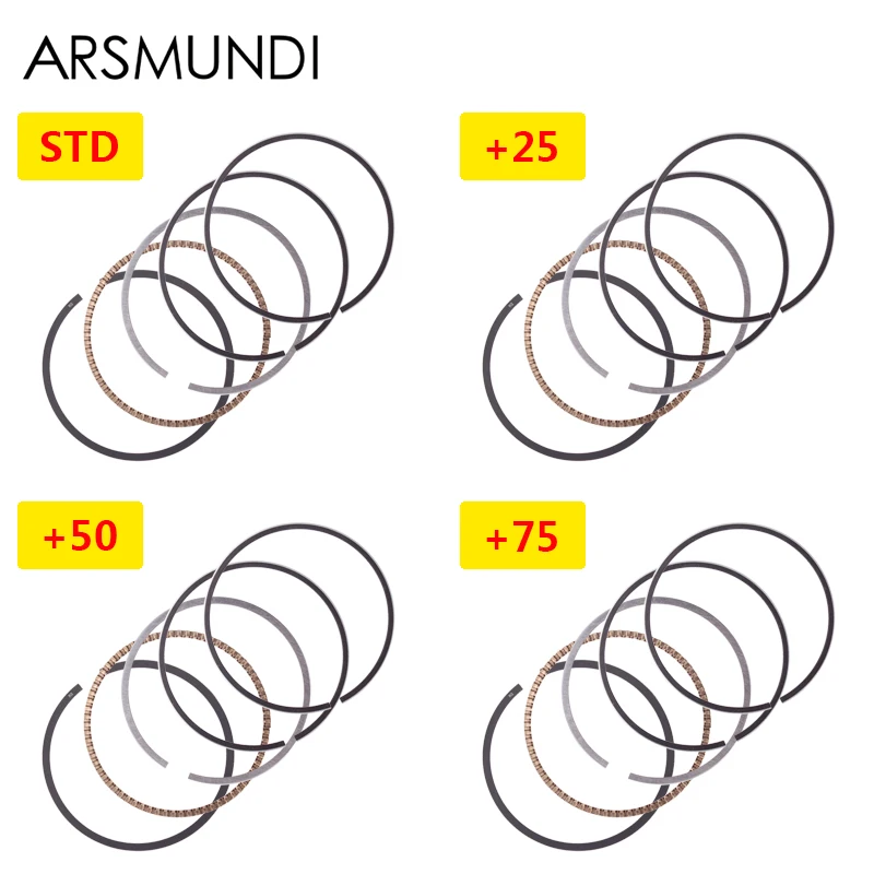 Части цилиндра двигателя мотоцикла STD размер отверстия 48 мм поршневые кольца для Yamaha FZR250 3LN Big Ban Dolphins 250 хрустальная лампа ZEAL250