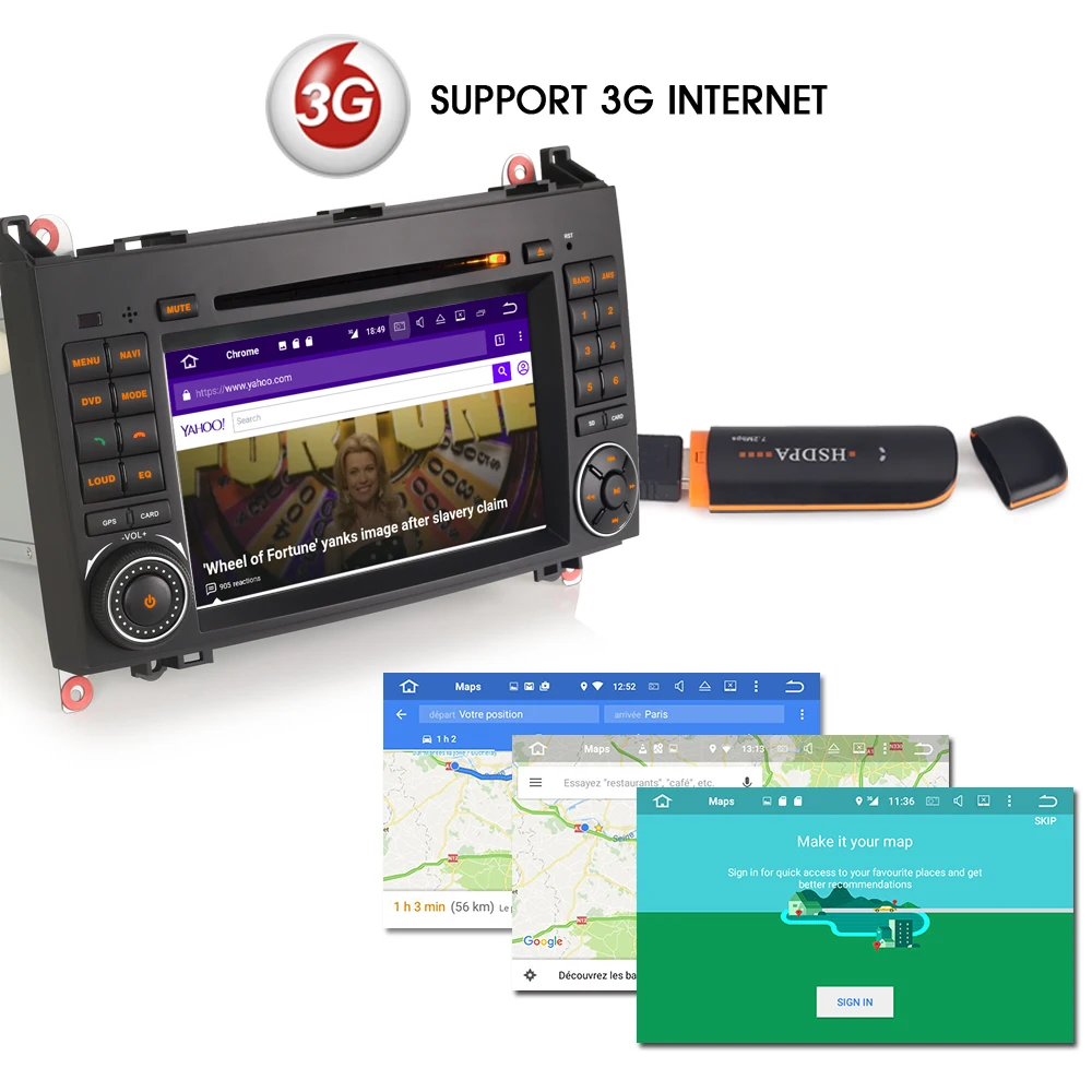 Android 7 1 DAB + авторадио для Mercedes B Class W245 200 Sprinter Viano Vito радио GPS навигация CD DVD mp3 плеер 3G