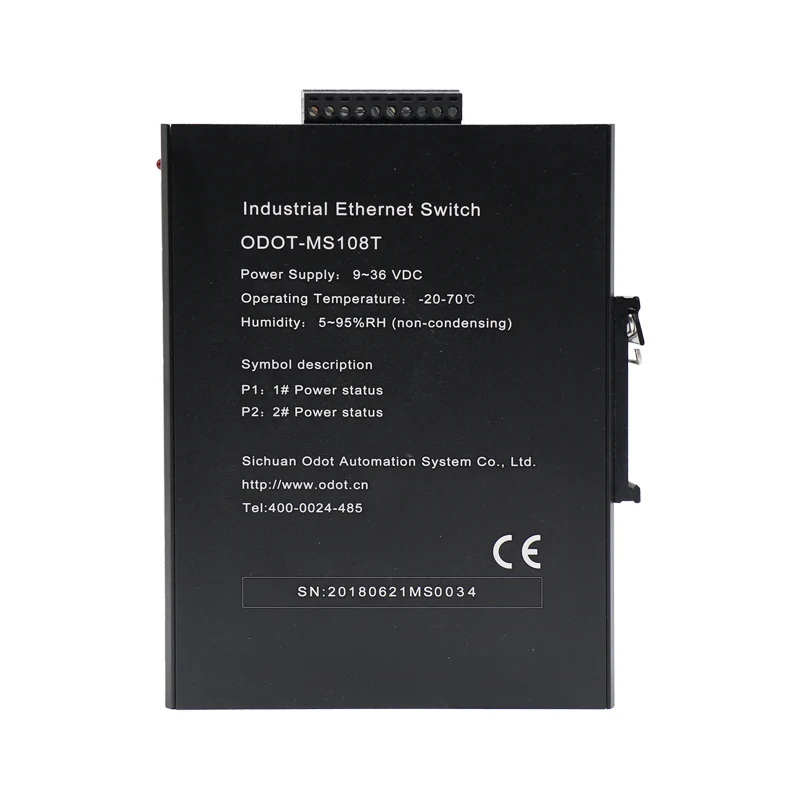 

Installation of New 8-port 100-megabit Non-managed Industrial Ethernet Switch Guideway