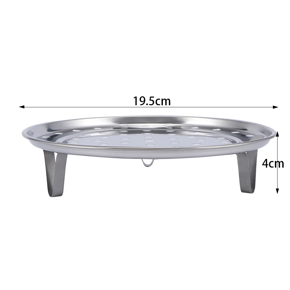 1 шт. из нержавеющей долговечной стали трехногий Пароварка полка круглая форма подставка для приготовления на пару подставка домашняя
