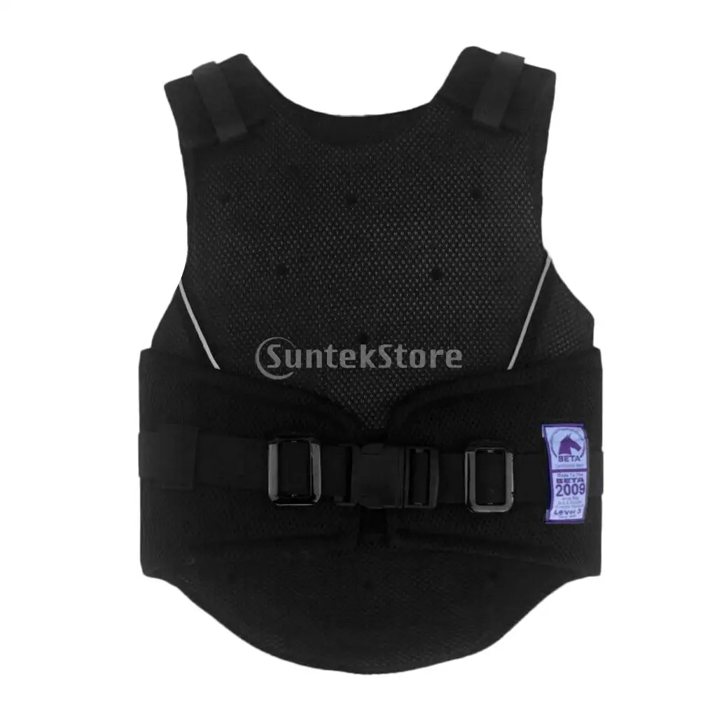 Kids Children Shock Absorption Adjustable Equestrian Horse Riding Vest