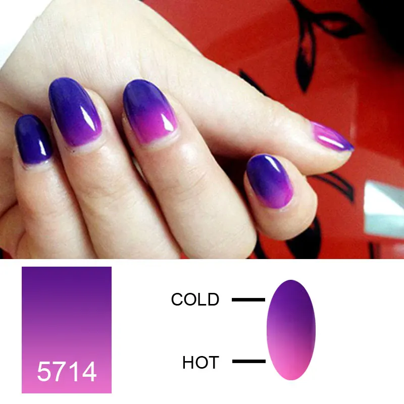 Saviland 1pcs Color Mood Changing Thermal Gel Varnish 10ml Long Saviland 1pcs Color Mood Changing Thermal Gel Varnish 10ml Long Lasting Temperature Chameleon Soak Off Uv Nail Polish In From Beauty Health