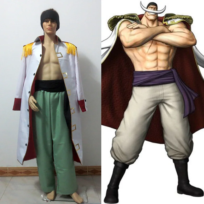 Disfraz De Una Pieza Para Cosplay De Edward Newgate Barba Blanca 