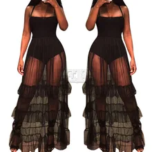 Women Beach See Through Dress Ruffle Hem Sheer Dotted Mesh CUERLY Strap Dresses Ladies Sexy Perspective Bodysuit Beach Dress Women Beach See Through Dress Ruffle Hem Sheer Dotted Mesh CUERLY Strap Dresses Ladies Sexy Perspective Bodysuit Beach Dress