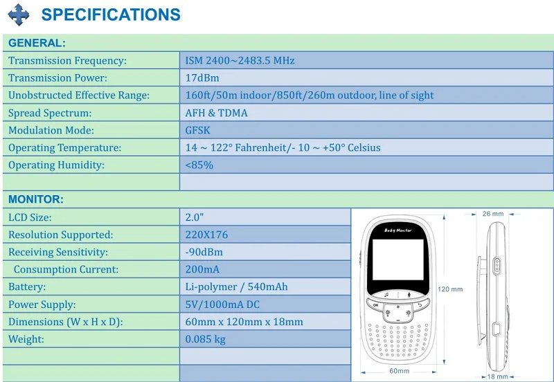 Беспроводной VB602 lcd Аудио Радио детский спальный монитор 8 Колыбельная домофон камера ночного видения Портативный электронный няня