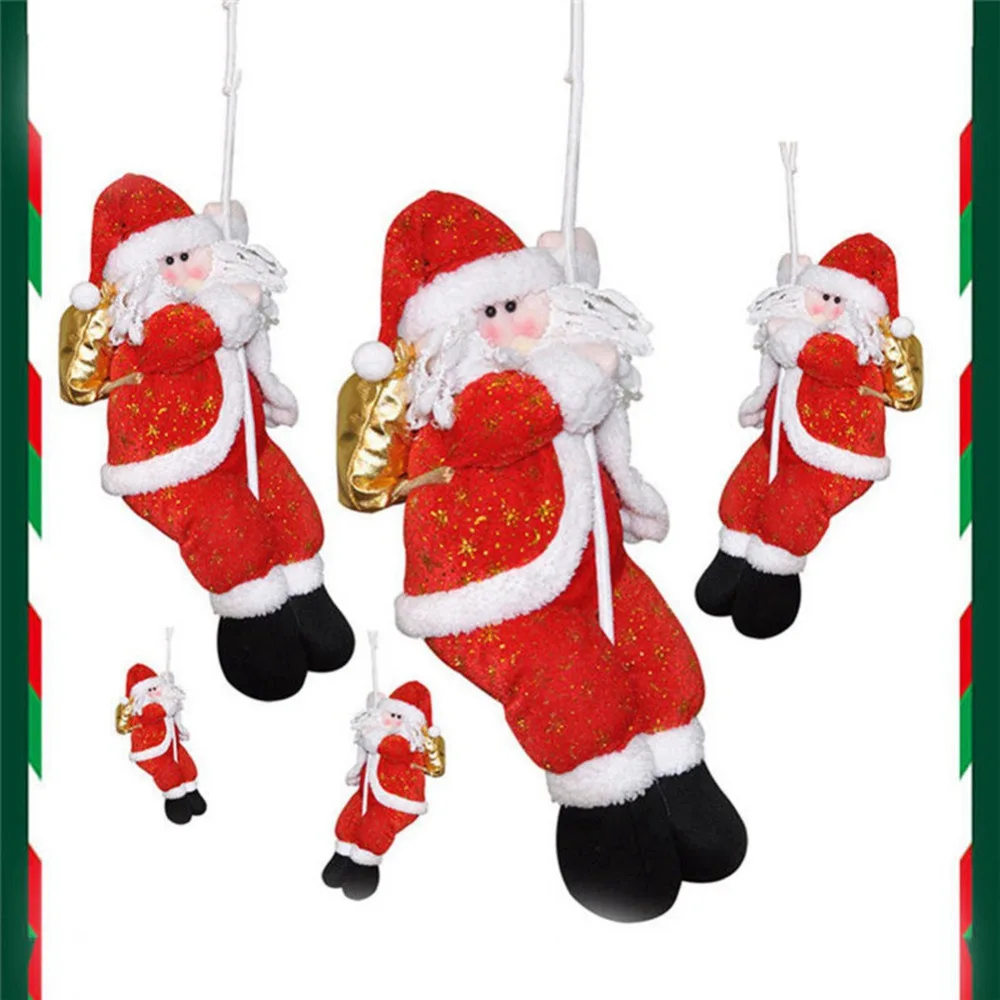 Рождественский Канат с орнаментом, скалолазание, Санта-Клаус, потолочное украшение, гостиничная комната, праздничное украшение для дома, новогодние куклы