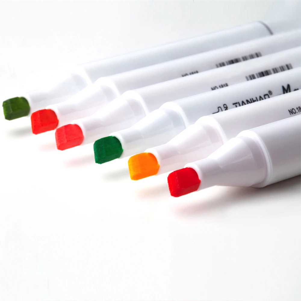 CHENYU маркеры 168ColorsAlcohol на основе ручки Производитель Двойная Головка эскиз маркеры Кисть ручка для рисования манга дизайн товары для рукоделия