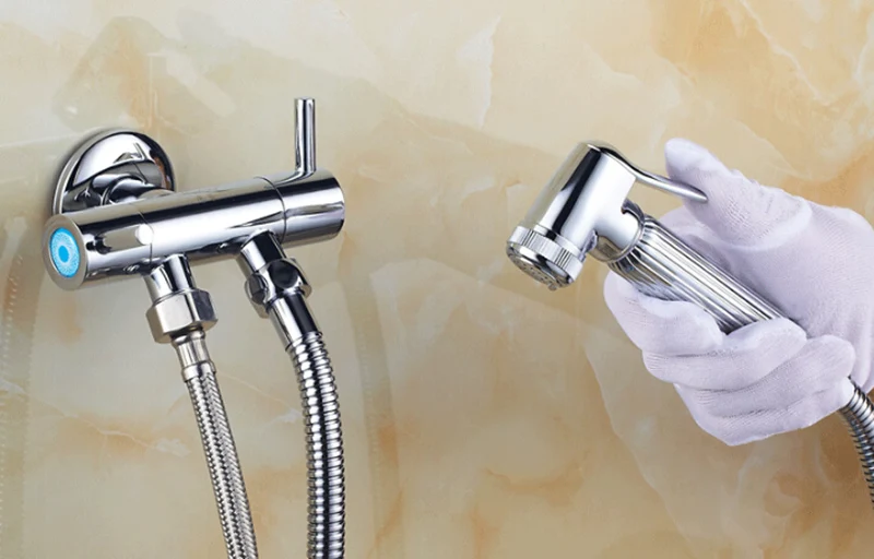 DHL Free shipping Brass Toilet Shower Spray Set and 1.5m Stainless