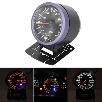 

7pcs/set 2.5in 60mm Auto Car LED Turbo Boost Vacuum Press Pressure Gauge