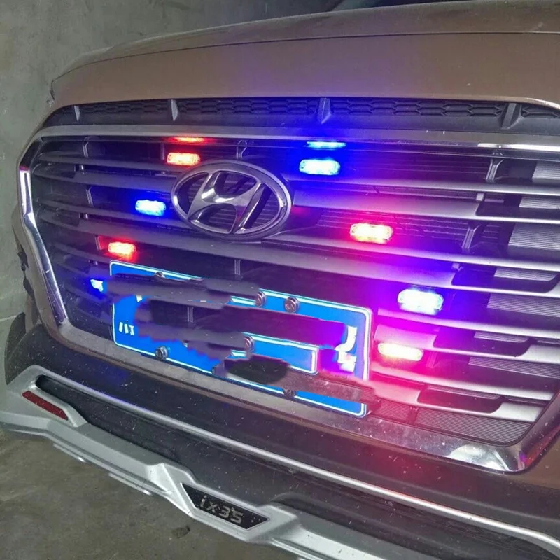32LED ультра-тонкий автомобиль Грузовик аварийный светильник мигающий пожарный светильник s скорая помощь полицейский светильник стробоскоп предупредительный световой сигнал лампа DRL
