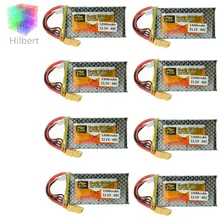 ZOP 8 шт./партия lipo Батарея 11.1 В 1500 мАч 3 S 40C MAX 60C XT60/T штекер для радиоуправляемый квадрокоптер вертолет WLtoys v950