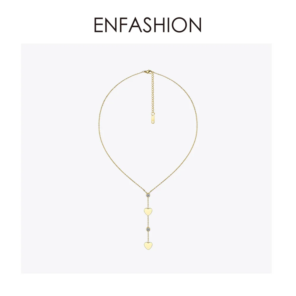 Женское колье чокер Enfashion золотистое цепочка в стиле бохо ювелирные изделия из