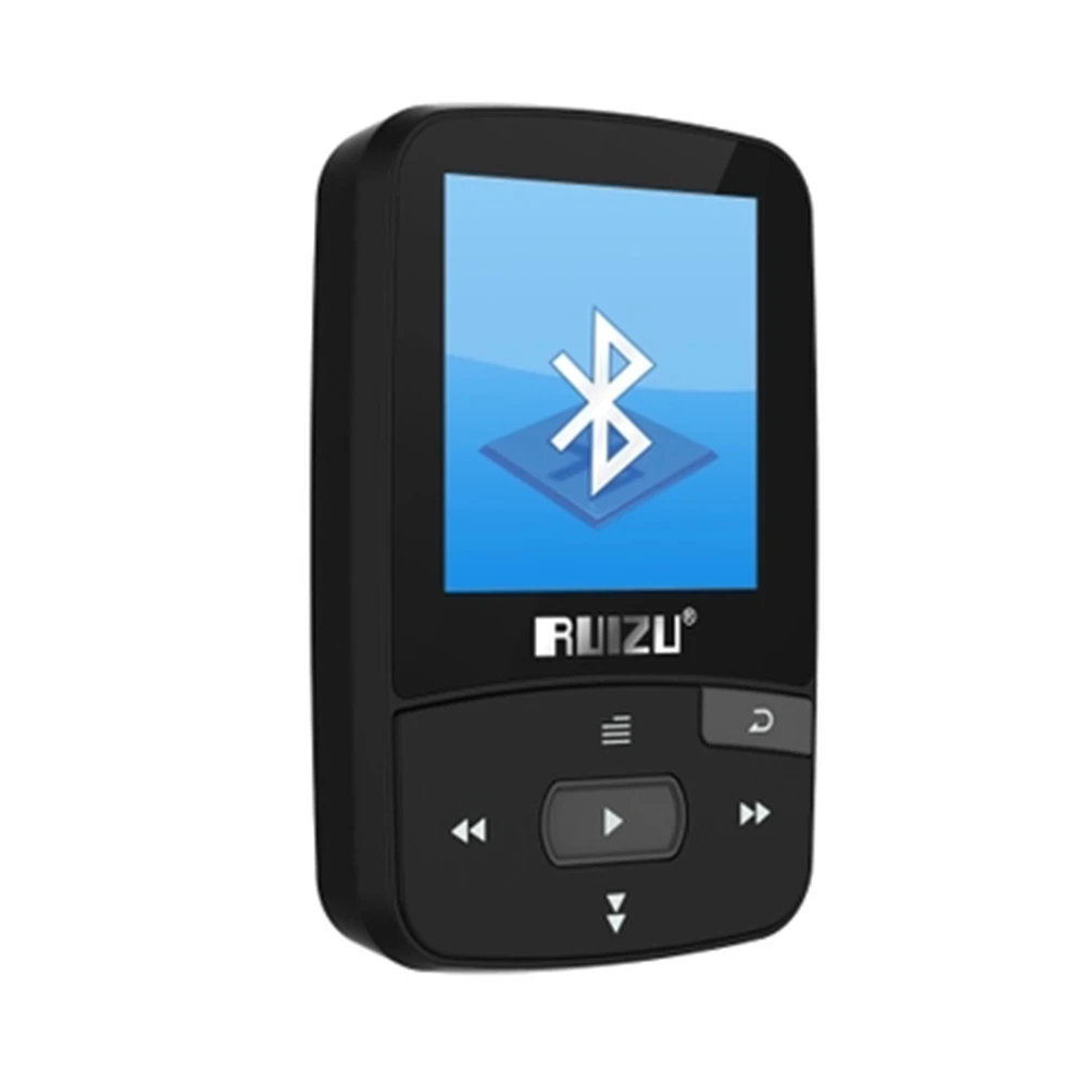 Новое поступление, Спортивный MP3 плеер RUIZU X50 с Bluetooth, 8 ГБ, мини-клип с поддержкой экрана, FM, запись, электронная книга, часы, шагомер