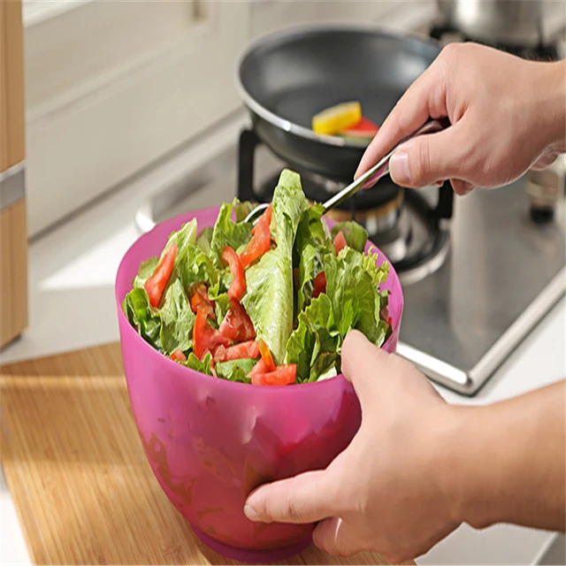 Plastic Salad Bowl Food grade Quality Fruits And Vegetables Salad