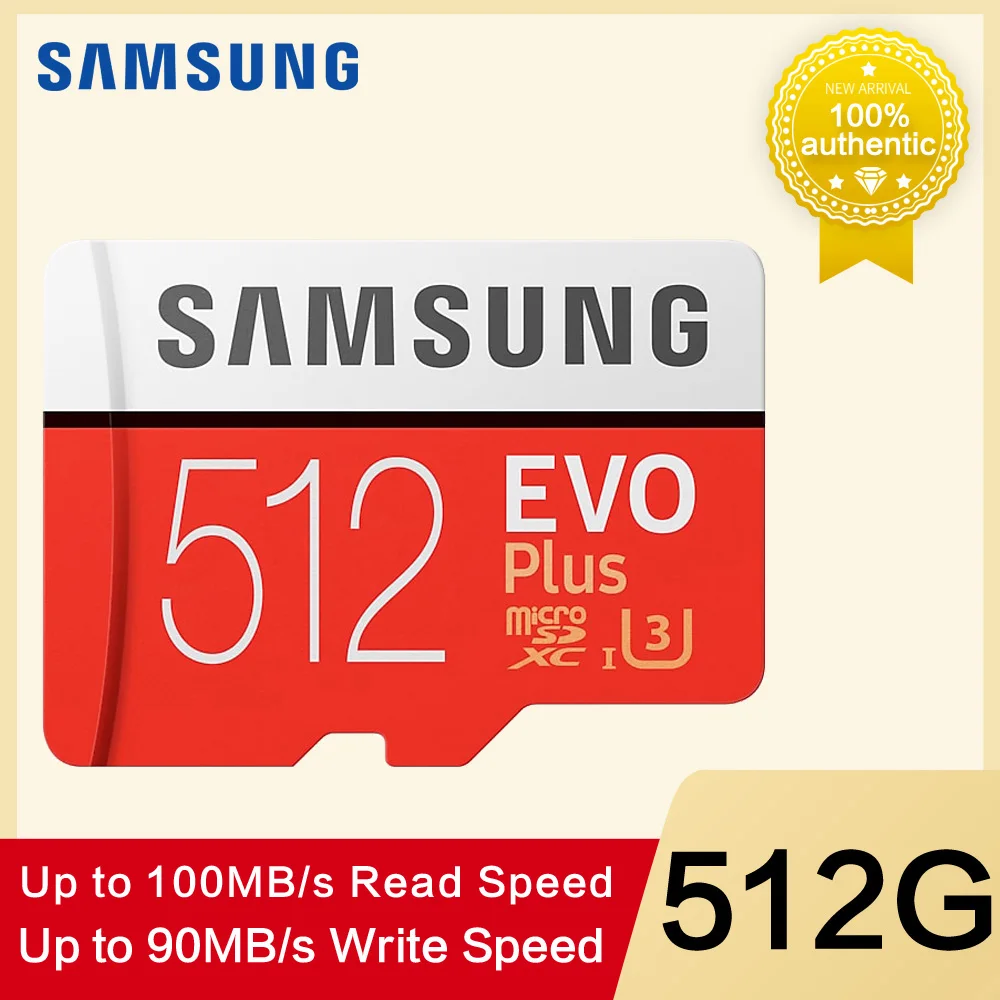 Карта памяти SAMSUNG 32 Гб 64 Гб 128 ГБ 512 ГБ C10 TF карта класс 10 EVO PLUS micro SD карта для планшета смартфона