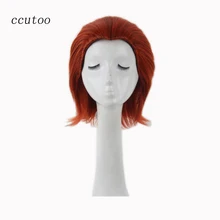 Ccutoo 1" оранжевые короткие прямые термостойкие волокна синтетические волосы X-men Raven Darkhomle Косплей вечерние парики