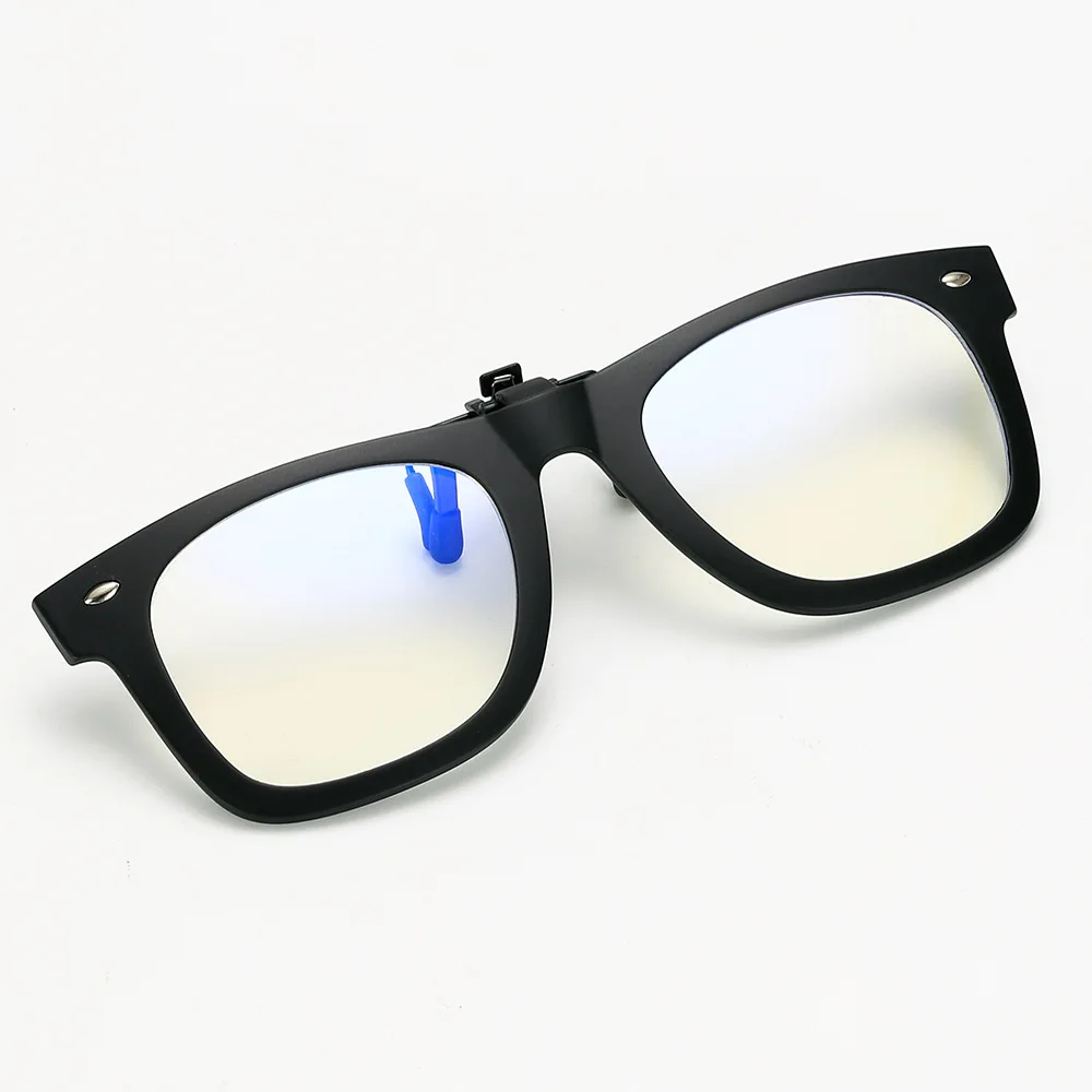 Ограниченная распродажа анти-синий луч прикрепляемые очки для мужчин и женщин компьютерные очки игра анти-синий свет устойчивость к облучению очки - Цвет оправы: Черный