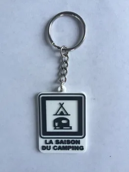 

Customized Keychain Promotional Rubber Keyrings With Company Logo Black Plastic Key Holder chaveiros personalizado