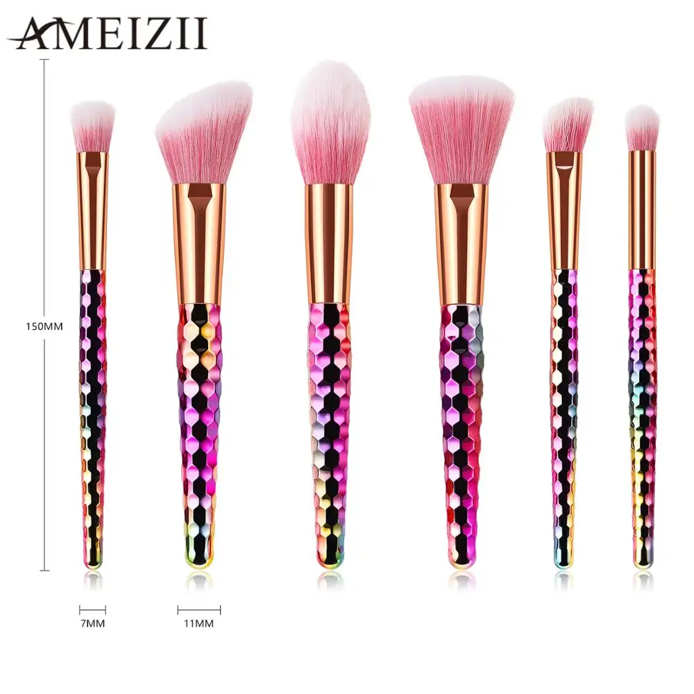 AMEIZII Brochas Maquillaje набор кистей для макияжа, косметическая пудра, Тональная основа, румяна, тени для век, кисть Pennelli Trucco