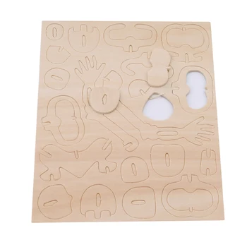 

New Child Assemble Man Body Model Construction Kit Toys For Children Learning Toy 3D Wood Puzzle Toy