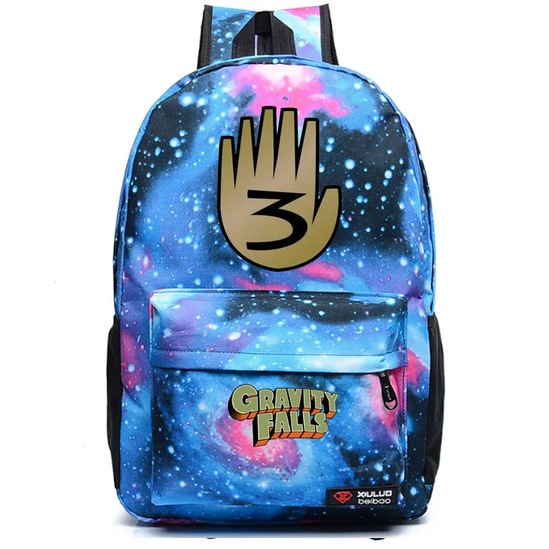 Диппер Пайнс Гравити Фолз, школьная сумка, рюкзак для студентов, школьная сумка, рюкзак для ноутбука, повседневный рюкзак для отдыха - Цвет: style15 blue