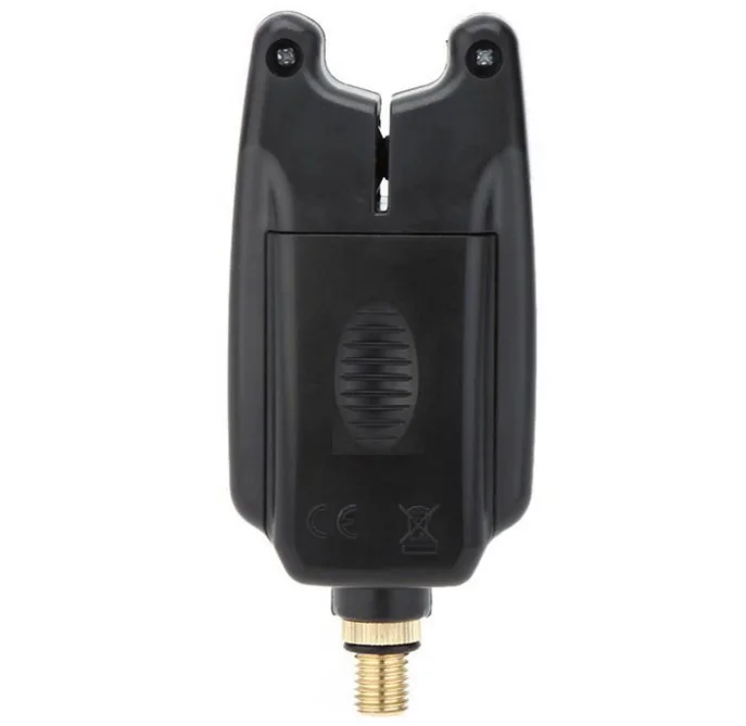

Telescopic fishing rod support head with electric alarm when fish drag the line or come back Nb 8 batteryi