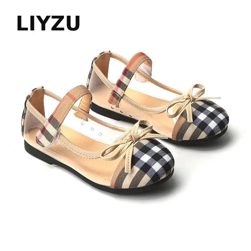 

Lattice Girls Casual Shoes 2019 Spring New Arrival Little Children Young Fashion Kids Shoes For Students Princess Single Shoes
