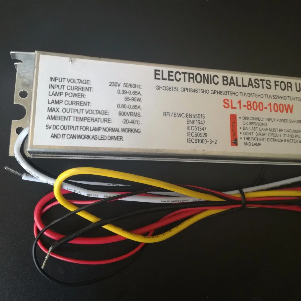 2 шт. 100 Вт 230 В бактерицидные лампы|lamp electronic ballast|electronic ballastballast for uv lamp |