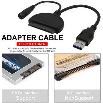 

USB 3.0 SATA to USB Adapter Cable Hard Drive Adapter Cable for Data Transmission