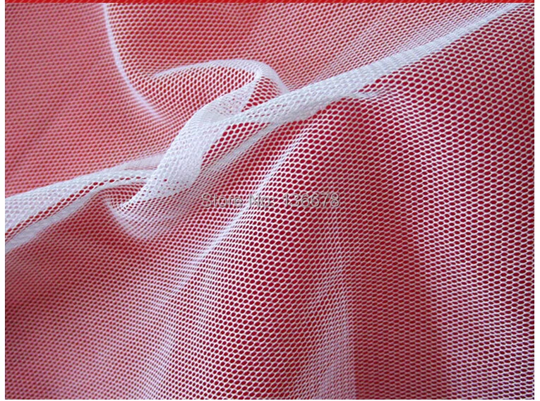 160cm 59" width 8meters ivory color soft mesh fabric for wedding bridal