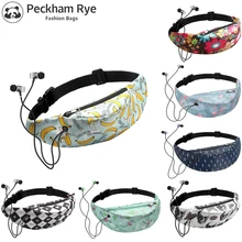 Модная женская поясная сумка, поясная сумка с 3D красочным банановым принтом, винтажная поясная сумка для путешествий, сумка для мобильного телефона, пояс для денег, нагрудные сумки