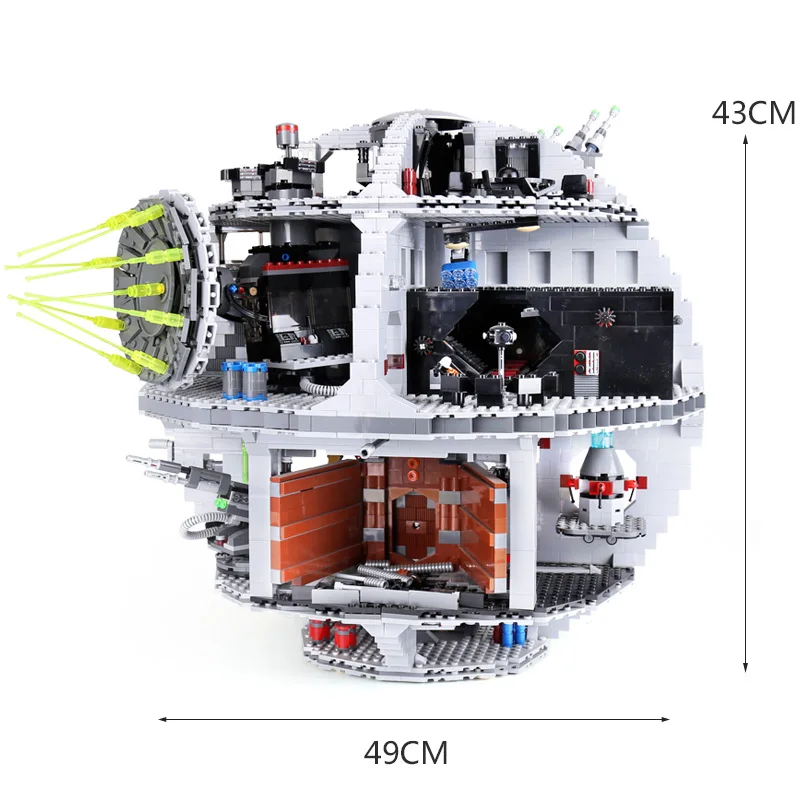 05063 серия "Звездные войны" модель смерти Звездные строительные блоки кирпичи Дети DIY Игрушки совместимы с 75159 рождественскими подарками