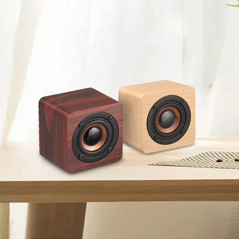 

Bluetooth Speaker Portable Wooden Wireless Boombox HiFi Shock Bass Sound Box Speaker TF Soundbar for IPhone Sumsung Xiaomi
