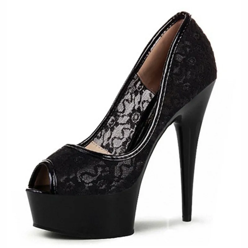 15cm high heels and night club single shoe lace crystals and small size shoes hate sky-high heels and dancing shoes