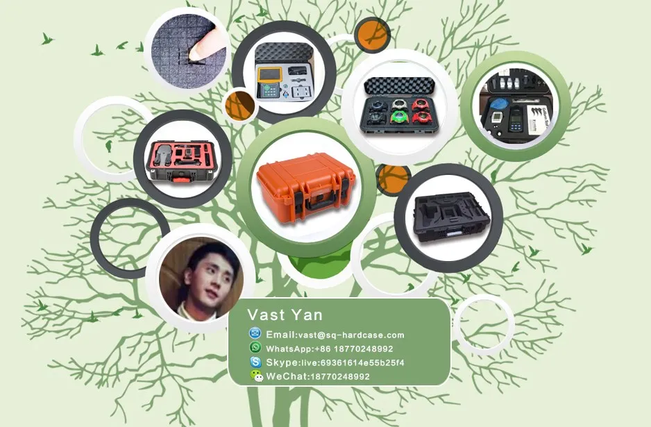 High density black One egg shape foam+One solid shockproof PU foam no pre-cut best rolling tool box