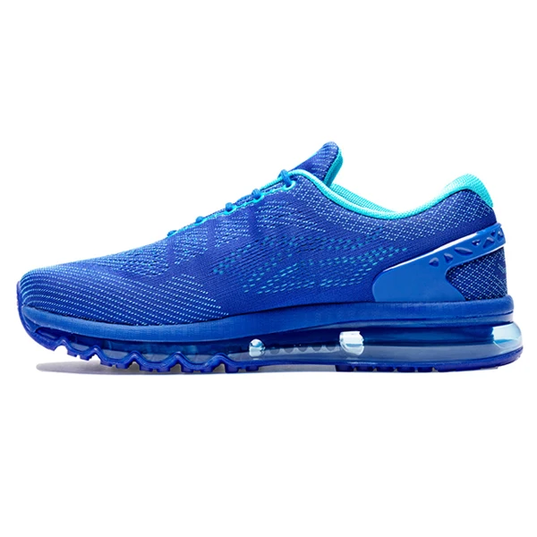 Кроссовки с воздушной подушкой, дышащие массажные кроссовки, мужские кроссовки для бега, спортивные кроссовки для прогулок, удобная обувь для бега - Цвет: Blue