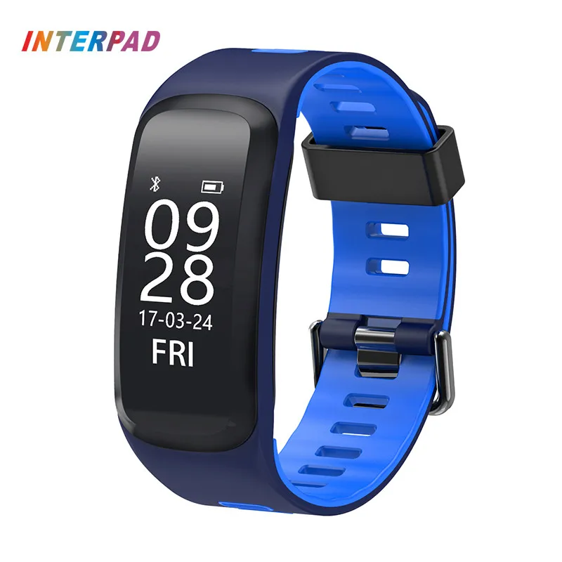

2018 Interpad I-F4 Smart Bracelet With GPS Weather Heart Rate Multi-sport Mode Smart Wristband IP68 Waterproof For Android IOS
