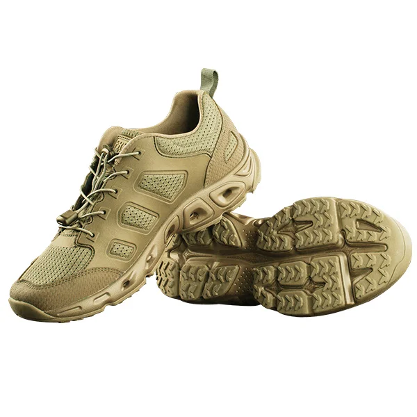 FREE SOLDIER outdoor sports camping tactical military upstream shoes hiking waterproof breathable quick-drying shoes for men - Цвет: sandy