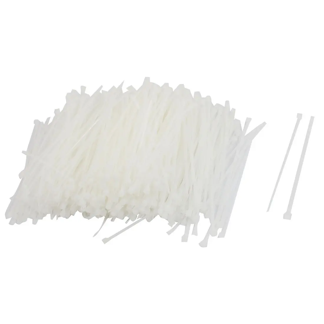

1000 Pcs 90mm x 2mm Self Locking Wire Cable Zip Tie 3.5" White