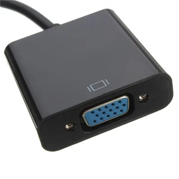 HDMI to VGA Adapter Cable HDMI to VGA Converter Adapter for PS3 PS4 Laptop TV Box HDTV XBOX Support 1080P with Audio Cable