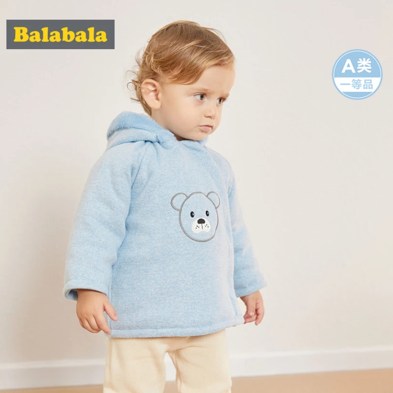 Balabala/куртка с капюшоном на подкладке из 100% хлопка для маленьких мальчиков и
