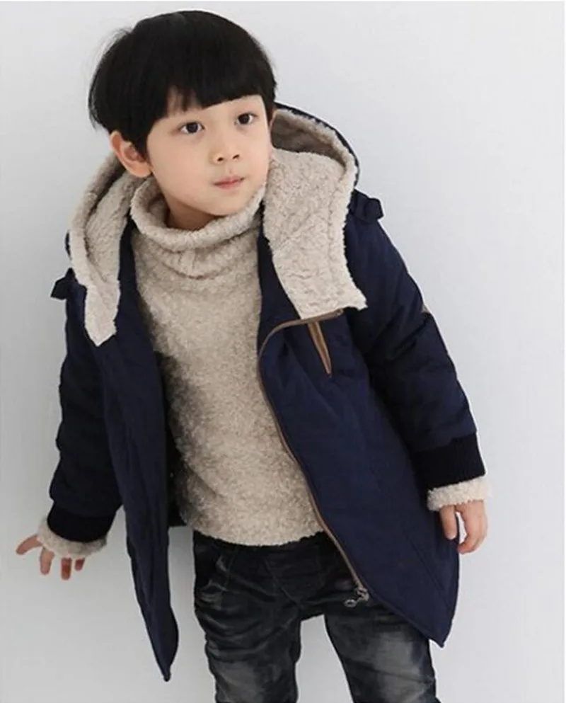 COOTELILI/Одежда для маленьких мальчиков зимнее пальто детская зимняя куртка для мальчиков-подростков, детская одежда с капюшоном детская одежда, парки на рост от 100 до 150 см