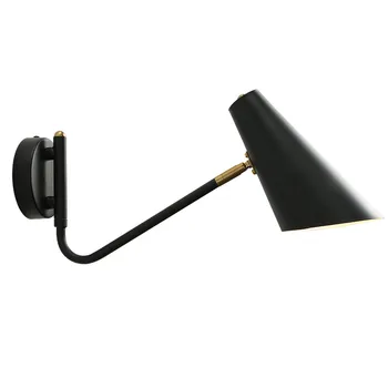 

Industrial retro loft vintige wall lights decorative bar study restaurant black led wall lamp iron wall sconce