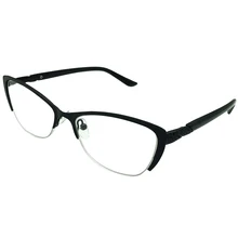Cateye очки для чтения женские стильные модные женские очки для чтения кошачий глаз черная оправа+ 1,0+ 4,0 очки